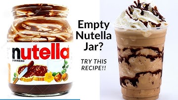 1 Minute  Recipe - Empty Nutella Jar? Try This Hack, You Will Be Amazed  | Easy Nutella Milkshake