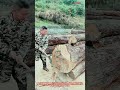 斧による木材加工技術