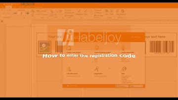 Labeljoy 6 - How to enter the Registration code