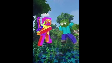 Steve VS Herobrine #Minecraft #Steve #Herobrine #Shorts