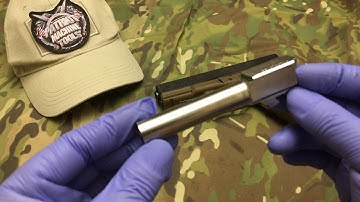 Patriot Machine Tools Stainless Steel Glock Flush Crowned Barrel Installation Instructions