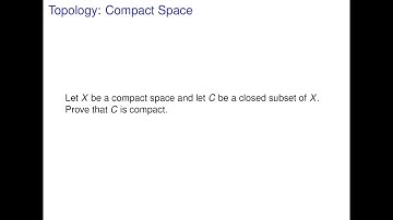 Topology - Closed subset of a compact space is compact