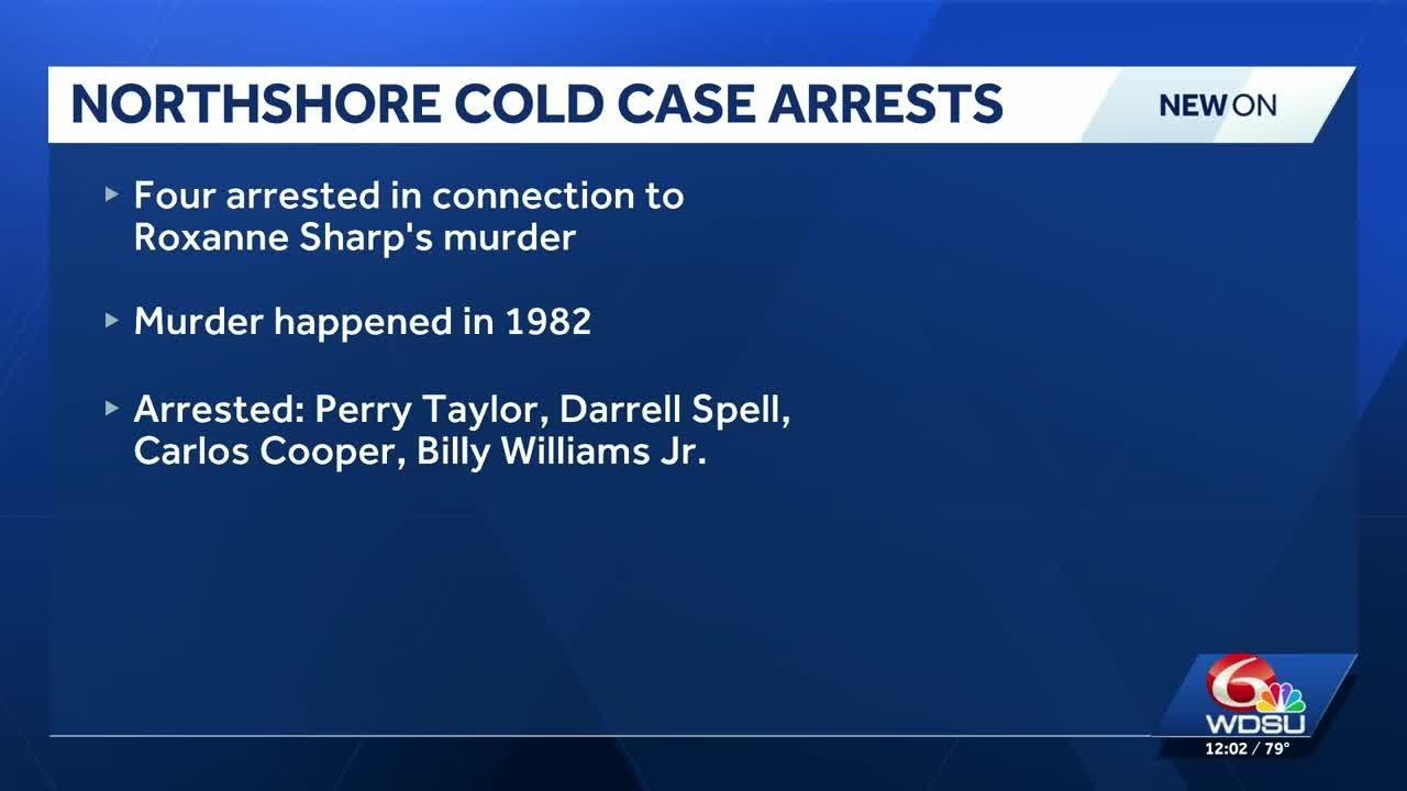 Four Covington men arrested for 1982 murder of Roxanne Sharp - YouTube
