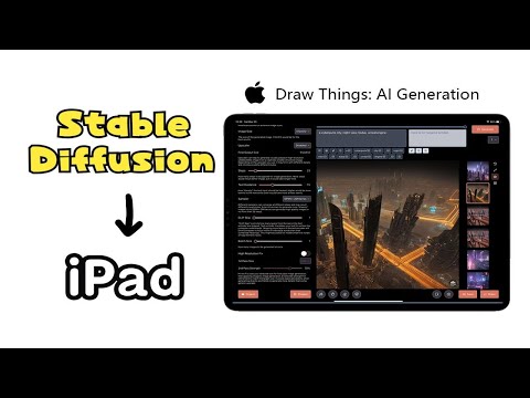 【StableDiffusion】在Ipad上玩StableDiffusion的AI图像生成！
