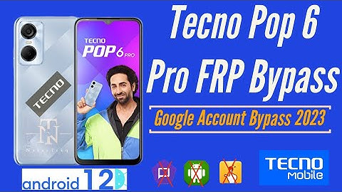 Tecno Pop 6 Pro FRP Bypass 2023 | Android 12 | Google Account Bypass ( no apk download)