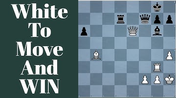White To MOVE and WIN || Chess Puzzle # 3 #chess #chesspuzzle