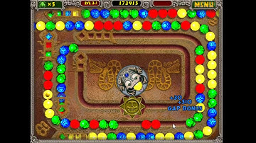 Zuma Deluxe stages 1 - 3 with Mirror Serpent only