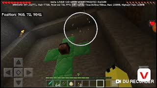 I found green Steve diamention in Minecraft pe