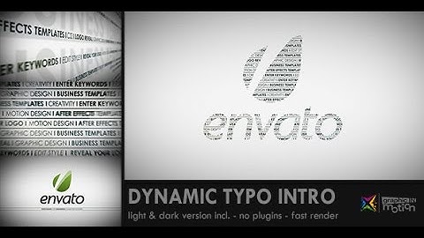 Dynamic Keywords Intro /// After Effects Template