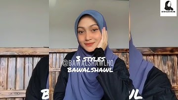 TOTURIAL BAWAL SHAWL VIRAL 2IN1 LILIT JE DAH SIAP BY ATYRASCARF #toturialbawalshawl #toturialtudung