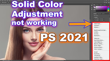 Fixed 100% Solid Color Adjustment Layer Not Working in Photoshop 2021 | Adobe Photoshop 2021