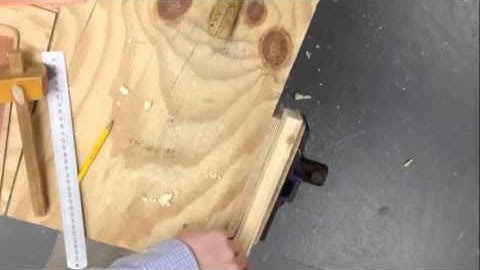 8) Planing the Chamfer - S2 Clock Project