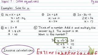 Ex 7 1 & Homework