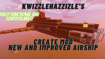 New Airship in Create mod 0.4 ! - More efficient and less laggy than my previous design