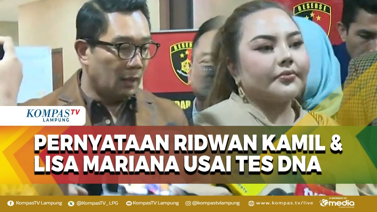 Ridwan Kamil dan Lisa Mariana Buka Suara Usai Tes DNA di Bareskrim