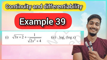 Continuity and differentiability example 39 | Example 39 chapter 5 class 12