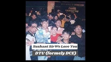 Sushant Singh Rajput Sir visit to DTU(November,2019)| DCE(now DTU)alumni |We love you Sir|Rip Legend