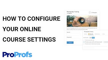 How to Configure Your Online Course Settings
