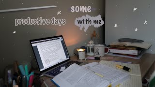 Study With Me | Some Productive Days With Me