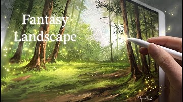 Fairy Forest Painting on Procreate | Full Painting Timelapse