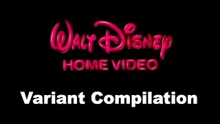 1986 Walt Disney Home Video Logo - Variant Compilation Updated 4117