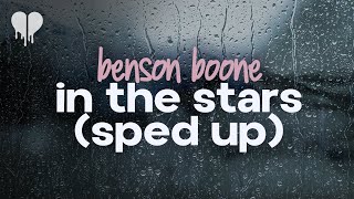 benson boone - in the stars (sped up) (lyrics)