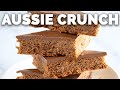 Aussie crunch chocolate coconut slice 5 minute prep