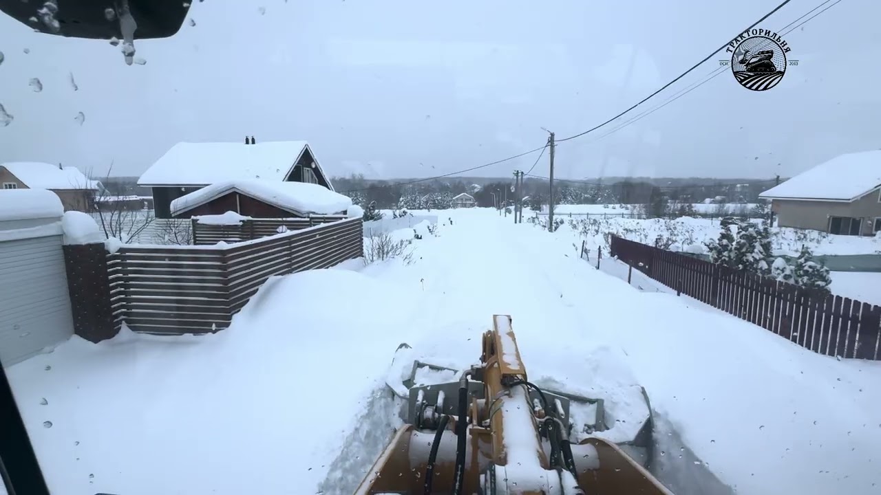 Квест: не завали соседа. Сноупушер на LiuGong 842h 