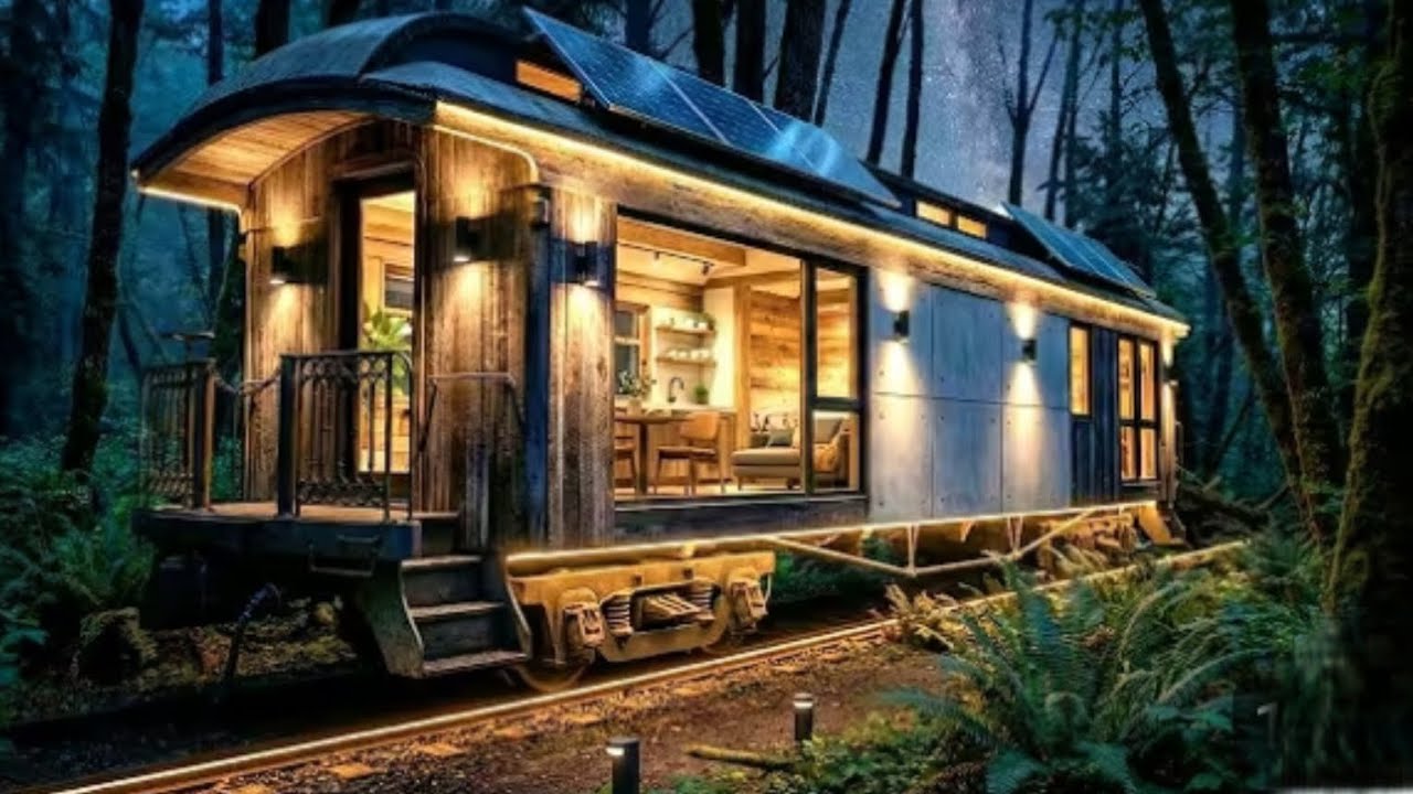 I Turned an Abandoned Wagon Into a Cozy Wooden House (ASMR)