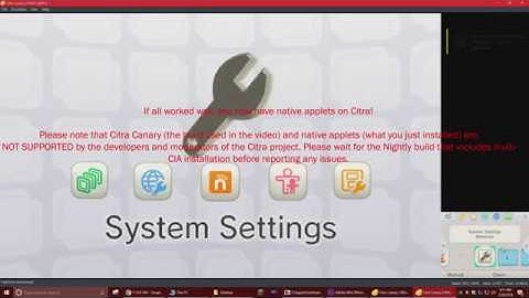Setting up the 3DS NAND (Home menu 11.13.0) for Citra [No voice over]