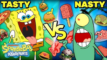 Tasty or Nasty? 🤢 Krusty Krab vs. Chum Bucket Menu Items | SpongeBob