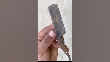Razor Blade Restoration | From Rusty to Razor Sharp 🔥 #shorts