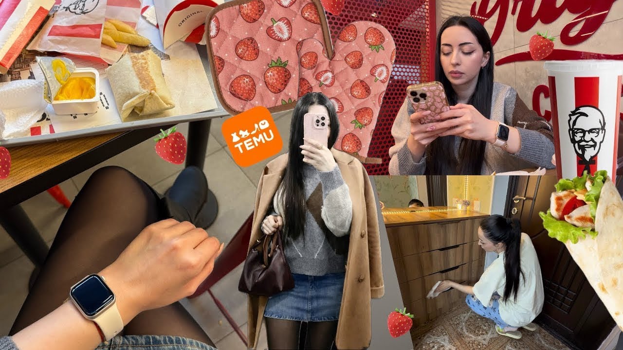БРАТ МНЕ НЕ РОДНОЙ? 🍓 меню за 3$ в KFC 🍓 Vlog Ayka Emilly 