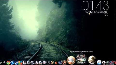 Rainmeter and Rocketdock Clean gamer