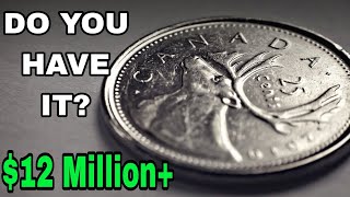 SUPER RARE TOP 10 CANADA 25 cents coins worth big money -Coins Worth money!