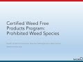 Weed Free Products Prohibited Weed Identification