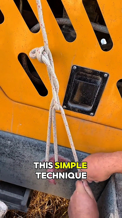 The Unbreakable Cargo Knot EVERY Trucker Needs! 🚛🔥 #knottying #knot #technique #shorts