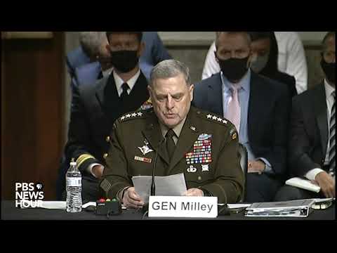 WATCH: Gen. Milley explains his calls with China over concerns about President Trump