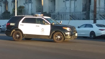 LAPD Foothill Unit Responding and Arriving