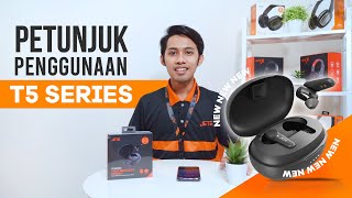 TWS Earbuds Headset Bluetooth JETE T5 ANC Active Noise Cancelling - Garansi  2 Tahun