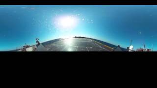 360 View _ First Stage Landing on Droneship