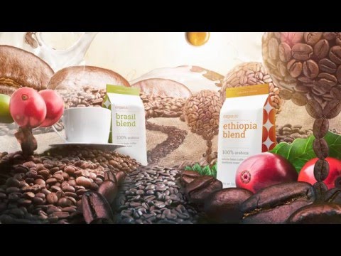 Making of coffee advertisement graphics
