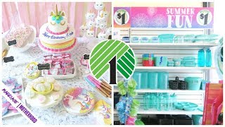 Dollar Tree Shop with me 🦄 Unicorn Birthday Party 🏠 SUNDAY SETUP