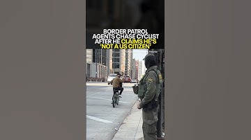 U.S. Border Patrol Agents chase cyclist after he claims he