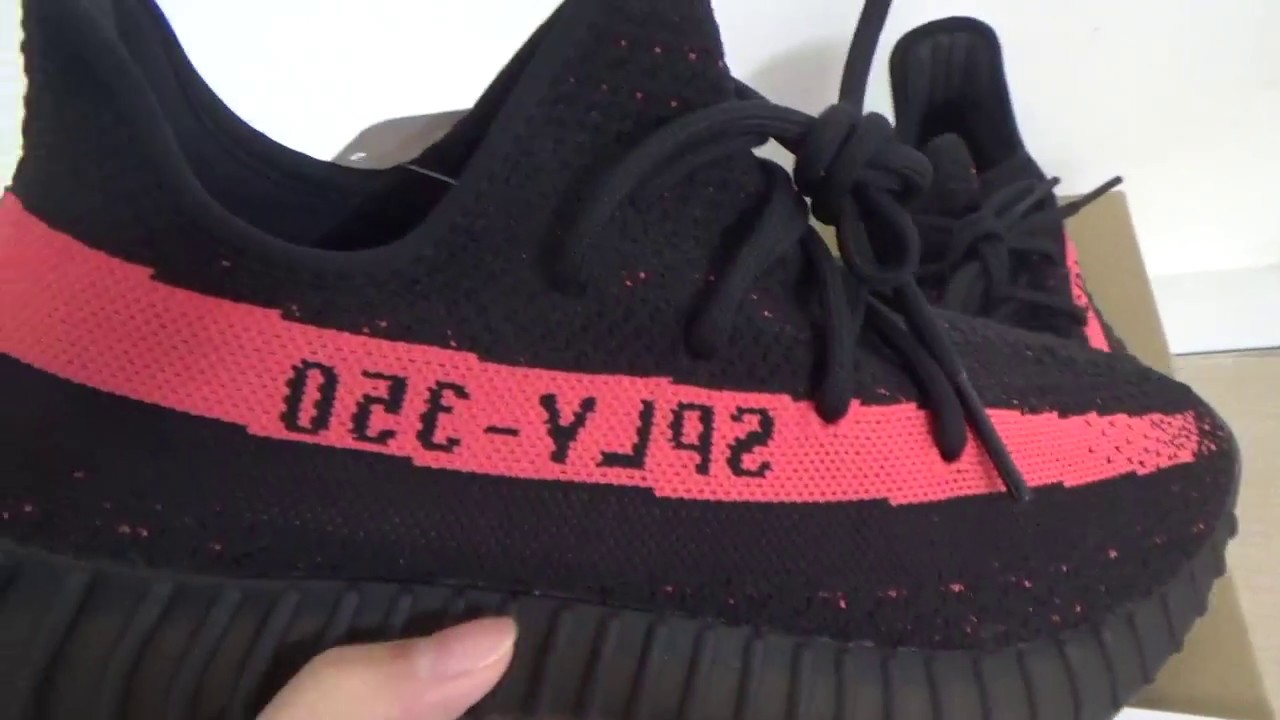 ADIDAS YEEZY BOOST 350 v2 Black / Red BY 9612 (# 984384) from