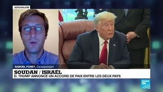 Israël et le Soudan vont normaliser leurs relations, selon Donald Trump