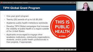 TIPH Global Grant Program: Information for Applicants