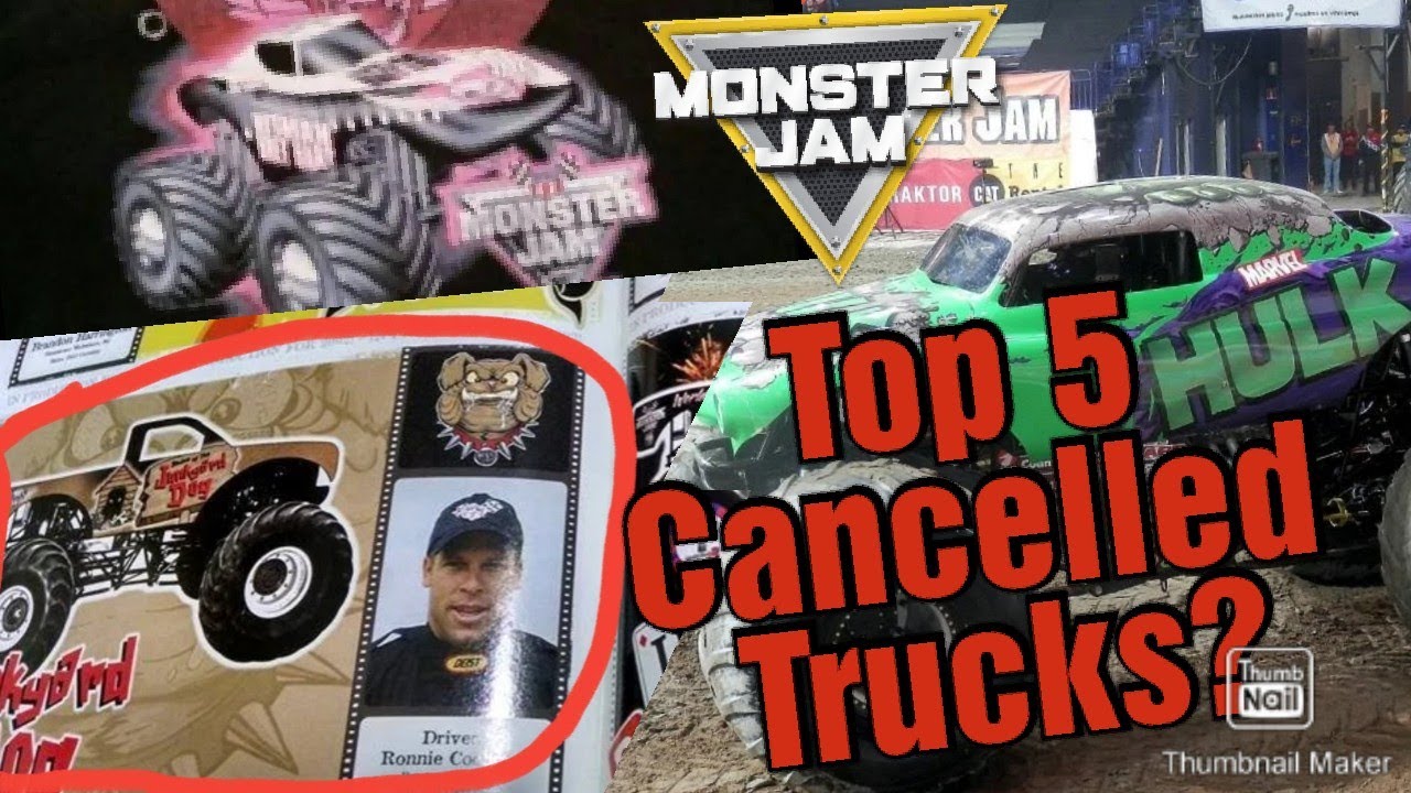 Monster Jam Top 5 Cancelled Trucks YouTube