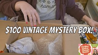 Unboxing A $100 Vintage Mystery Box! Taking A Chance On Something Different 🧐