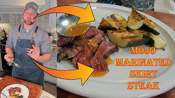 Mojo Marinated Skirt Steak with Zucchini